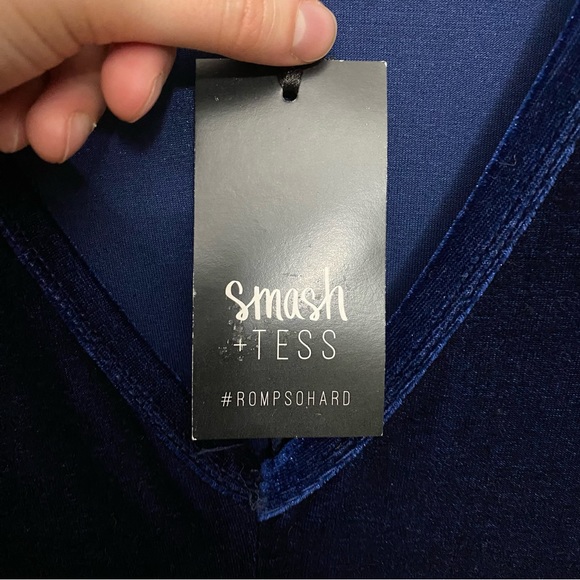 NWT Smash + Tess Velvet Sunday Romper - Picture 7 of 16